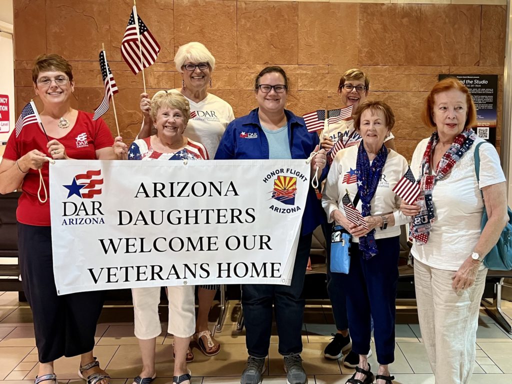 Supporting the Honor Flight program with sendoff breakfasts, attending arrivals return, providing a veteran companion, donations to pay for veteran's trip, and cards for the mailbag.