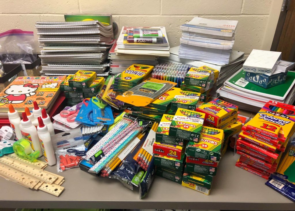 Year after year, we donate supplies to under-served schools.